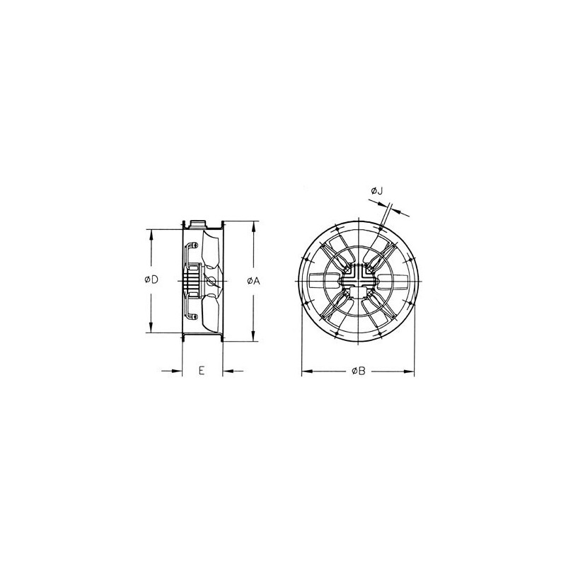 Ventilateur Hélicoïde HEPT-35-4M/H SODECA - MVI