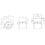 Ventilateur centrifuge RD28S-4EW.4R.2L. - 11420153