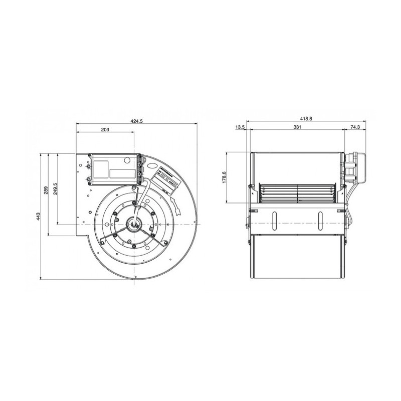 Ventilateur DDMP 10/10.1029.8 BRIDE ET SUPPORT NICOTRA - MVI