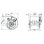 Ventilateur centrifuge RDP E0-0280 3F M6C3 DF0 LG + BRIDE - 30620281