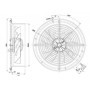 Ventilateur hélicoïde W2E250-CM06-01 - 13030245
