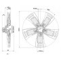 Ventilateur hélicoïde A6D910-AC05-03 - 13031913