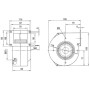 Ventilateur centrifuge G2E108-AG63-01 - 13410033