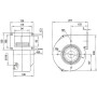 Ventilateur centrifuge G2E140-AE77-01 - 13410071