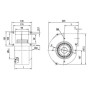 Ventilateur centrifuge G2E146-DW07-01 - 13410087