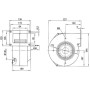 Ventilateur centrifuge G2E160-AY47-01 - 13410091