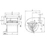 Ventilateur centrifuge D2E097-BI56-02 - 13422026