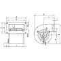 Ventilateur centrifuge D2E133-CI33-56 - 13422057