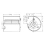 Ventilateur centrifuge D2E133-DA03-08 - 13422061