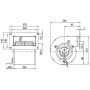 Ventilateur centrifuge D2E133-DM47-23 - 13422068