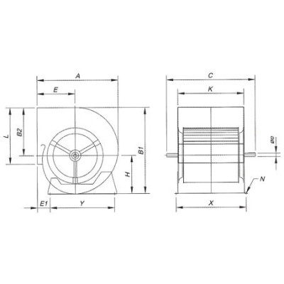 Ventilateur Poussière Centrifuge, Fixe, Gainable - Ventilation VIF