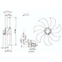 Ventilateur hélicoïde FE080-SDA 6N.V7.P5 - 11030411