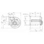 Ventilateur centrifuge DD 9/9.373.4. BRIDE ET SUPPORT - 30452071