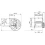 Ventilateur centrifuge DD 12/9.735.6  BRIDE ET SUPPORT - 30452249