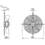 Ventilateur hélicoïde S4D350-BA06-01 - 13032354