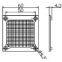 FILTRE METALLIQUE  60x60 - 13029065