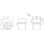 Ventilateur centrifuge RD28S-4DW.4R.2L. - 11420134